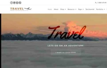 Travel (WpMania) (screenshot desktop)