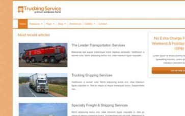 Trucking (WpMania) (screenshot desktop)