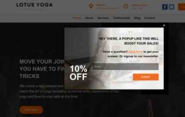 Yoga (WpMania) (screenshot desktop)