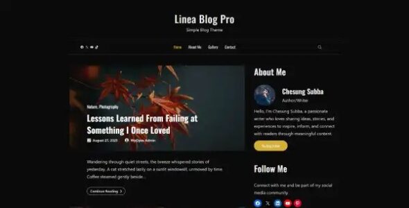 Linea Blog Pro (wpOpus)