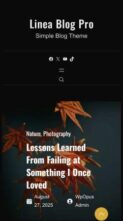 Linea Blog Pro (screenshot mobile)