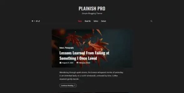 Plainish Pro (wpOpus)