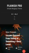 Plainish Pro (screenshot mobile)