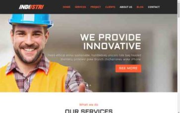 Divi Industry (screenshot desktop)