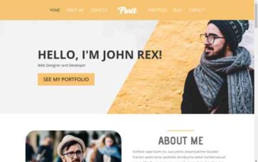 Portfolio (WpPug) (screenshot desktop)