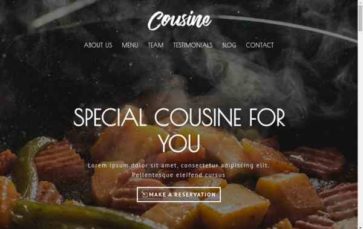 Restaurant (WpPug) - (screenshot desktop)