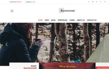 Backpacker (WPThemeGo) (screenshot desktop)