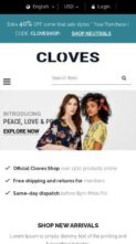 Cloves (screenshot mobile)