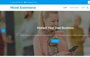 Microt Ecommerce Pro (screenshot desktop)