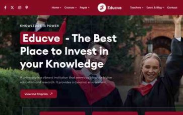 Educve WP (screenshot desktop)