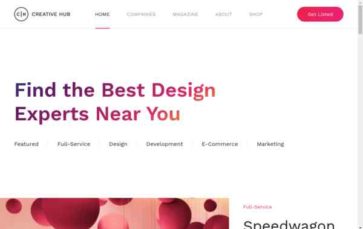 Creative Hub (screenshot desktop)