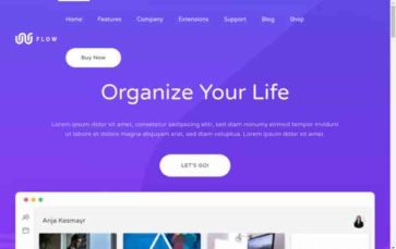 Flow (YOOtheme) - (screenshot desktop)