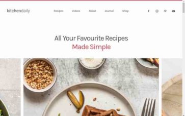 Kitchen Daily (screenshot desktop)