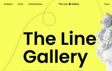 The Line Gallery (screenshot desktop)