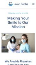 Union Dental (screenshot mobile)