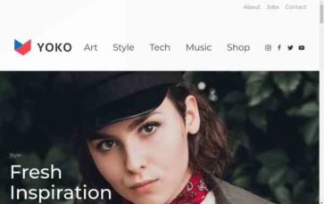 Yoko (YOOtheme) - (screenshot desktop)